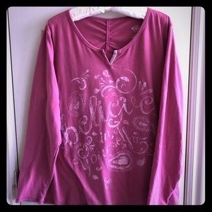 At John’ Bay Ladies Graphic Tee with Message